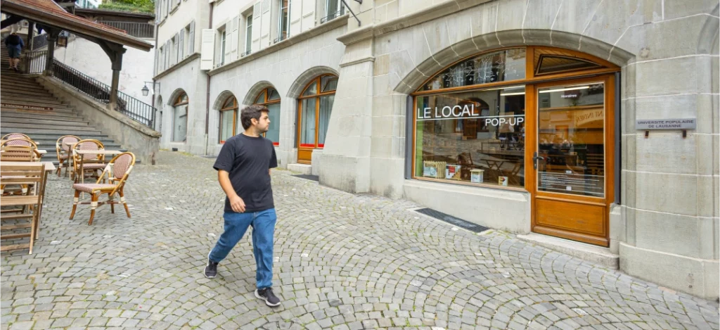 Local pop-up: extérieur et vitrine