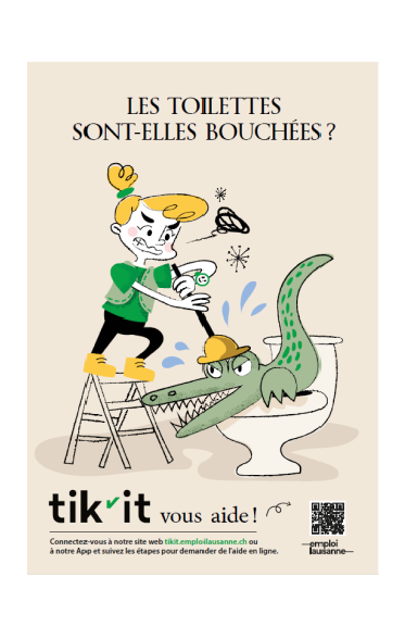 Tikit app 4 | Emploi Lausanne | L’application Tikit fait le ménage dans les locaux d’Emploi Lausanne